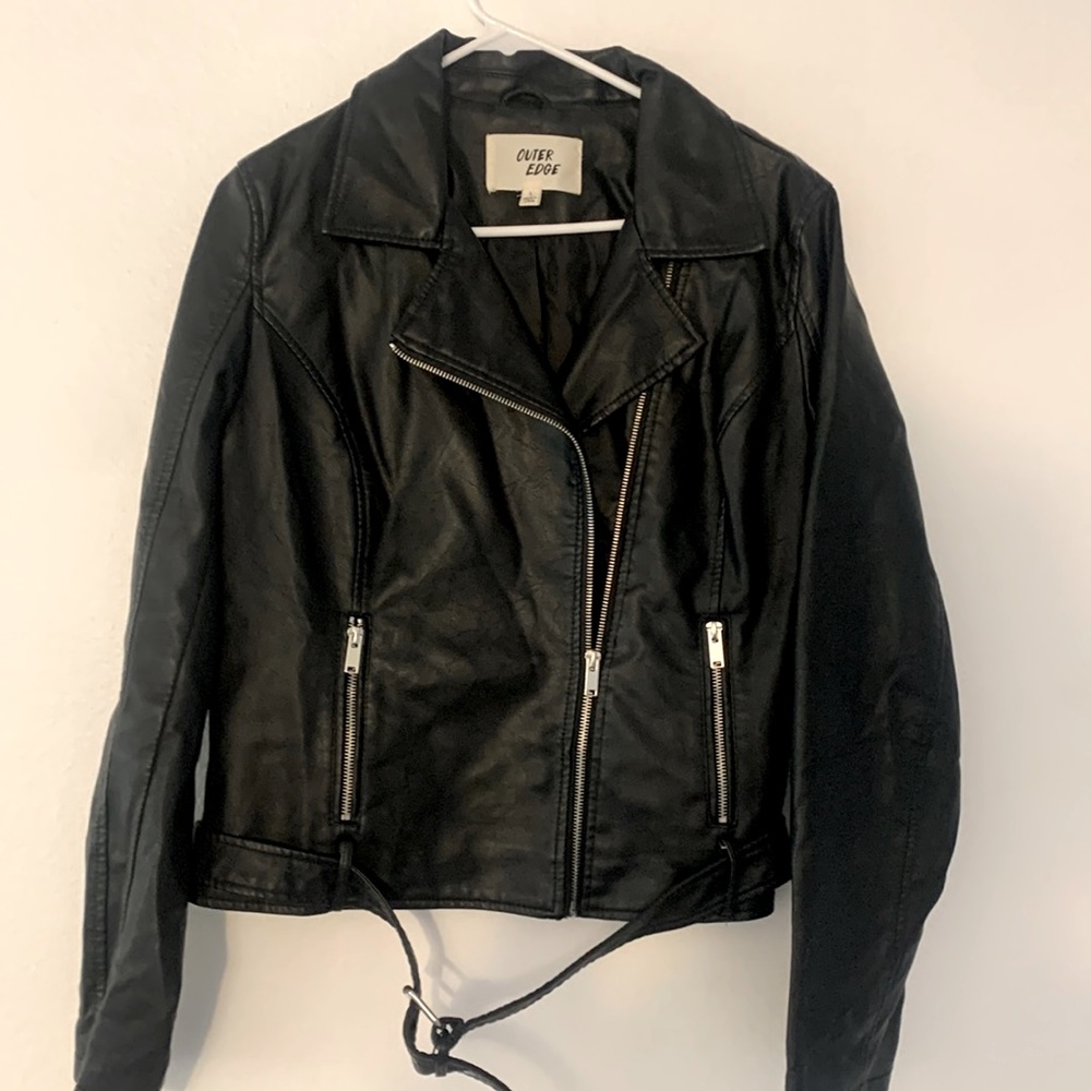Outer Edge Moto Jacket size large like new